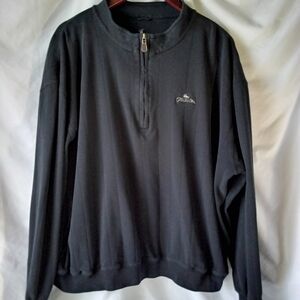 Men's Black Zip-Up Sweater